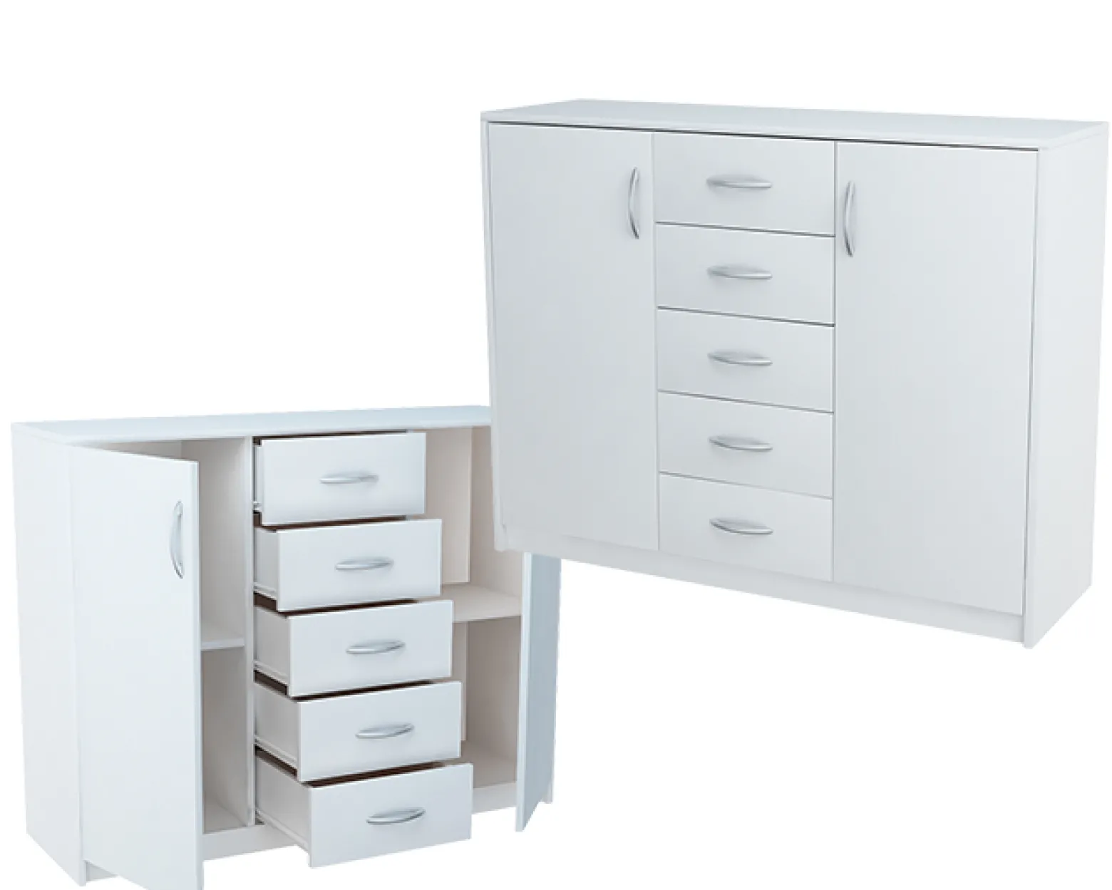 Komoda K019 Biały 85x110x35 cm Bestseller
