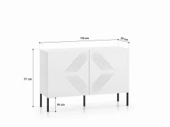 Komoda KLARA 110 2D biały mat