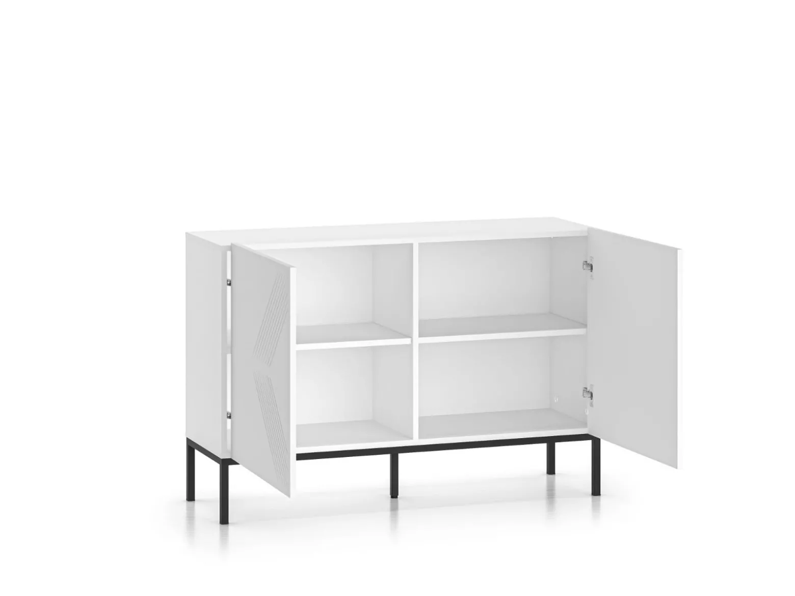 Komoda KLARA 110 2D biały mat z podstawą