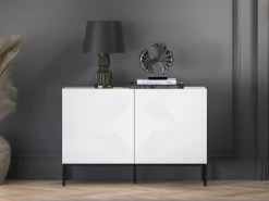 Komoda KLARA 110 2D biały mat z podstawą