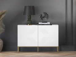 Komoda KLARA 110 2D biały mat z podstawą