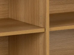 Komoda Ligna 80x160 z drzwiami lamelowymi, Oak lacquered