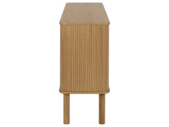 Komoda Ligna 80x160 z drzwiami lamelowymi, Oak lacquered