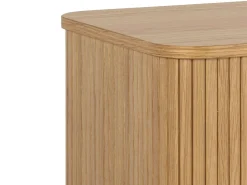 Komoda Ligna 80x160 z drzwiami lamelowymi, Oak lacquered