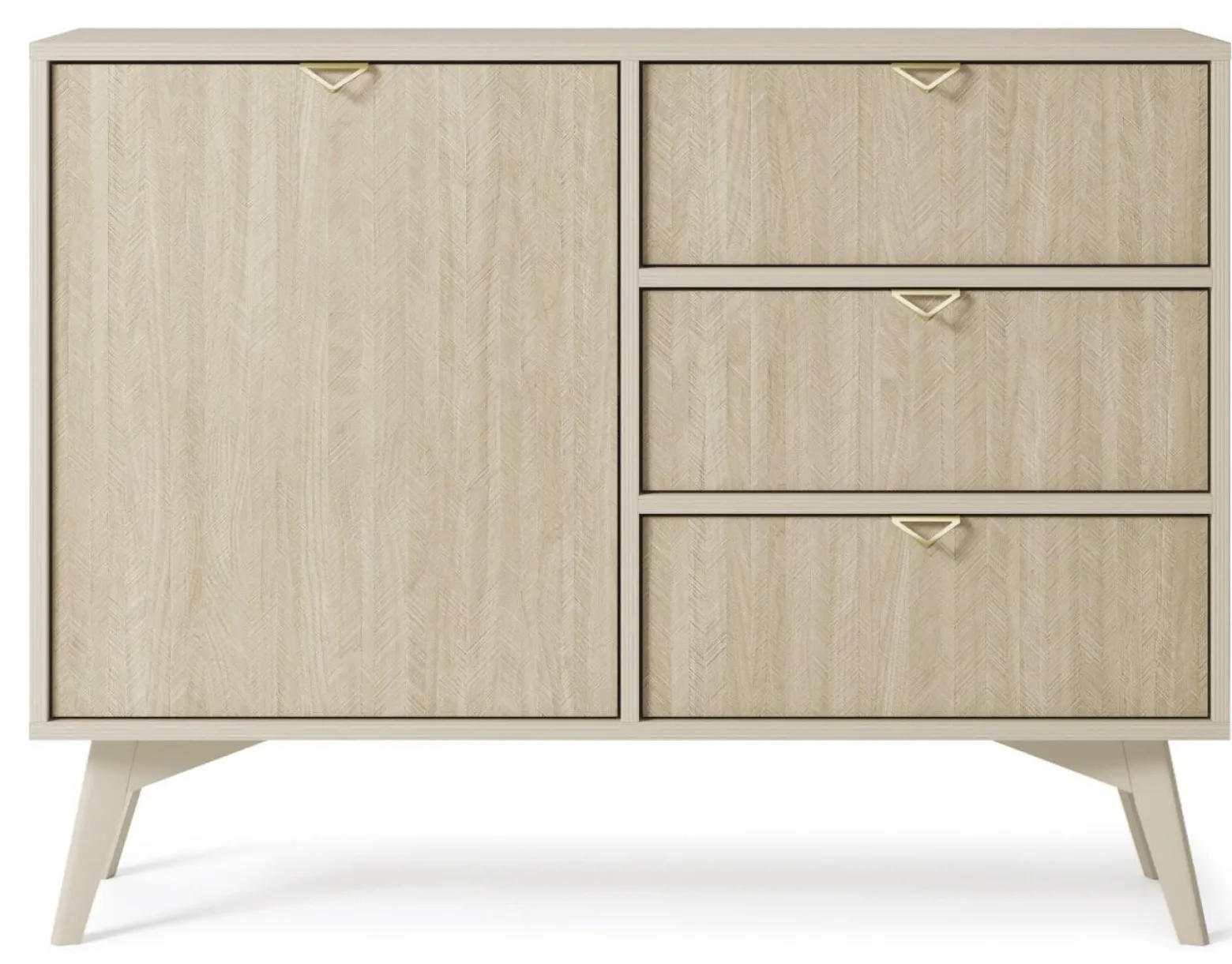 Komoda Lugano Wood 3 szuflady, 1 szafka