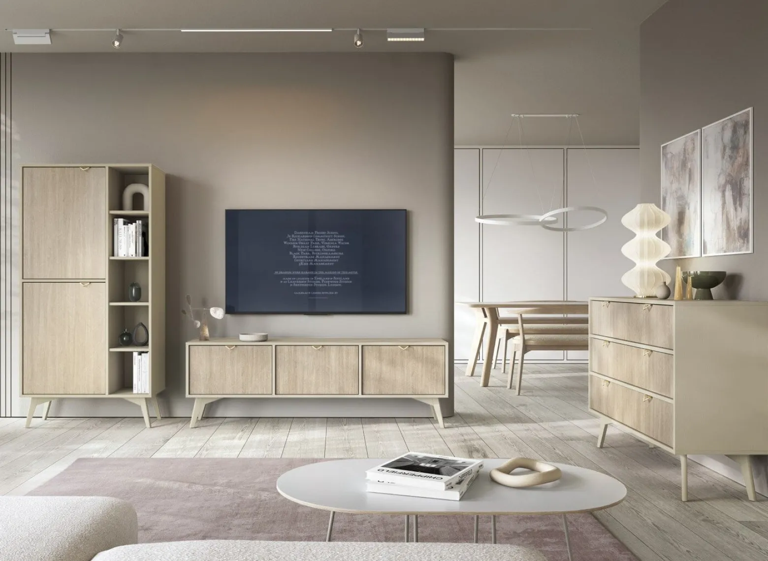 Komoda Lugano Wood 3 szuflady, 1 szafka