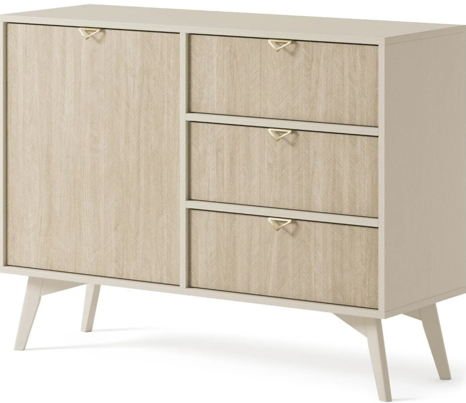 Komoda Lugano Wood 3 szuflady, 1 szafka