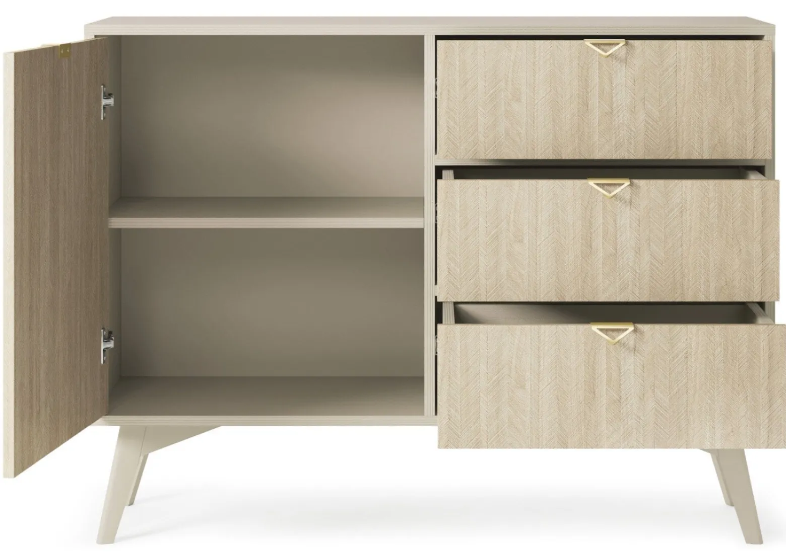 Komoda Lugano Wood 3 szuflady, 1 szafka