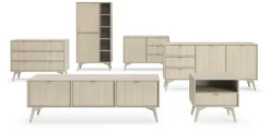 Komoda Lugano Wood 3 szuflady, 1 szafka