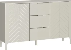 Komoda MALUBA 153 cm kaszmir z wzorem JODEŁKI
