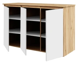 Komoda Megan 120 K1 Dąb Craft Złoty / Biały 120X45X75 Cm