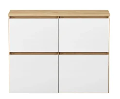 Komoda Megan 90 K4 Dąb Craft Złoty / Biały 90X45X75 Cm