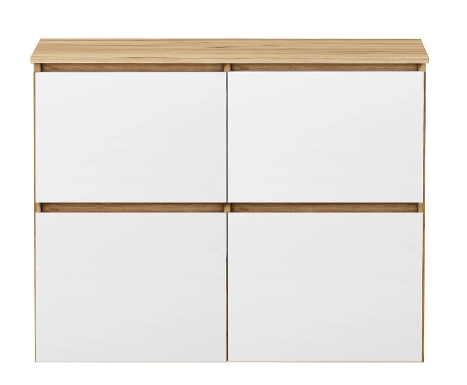 Komoda Megan 90 K4 Dąb Craft Złoty / Biały 90X45X75 Cm