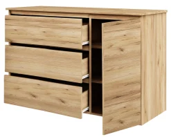 Komoda Megan 120 K5 Dąb Craft Złoty 120X45X75 Cm