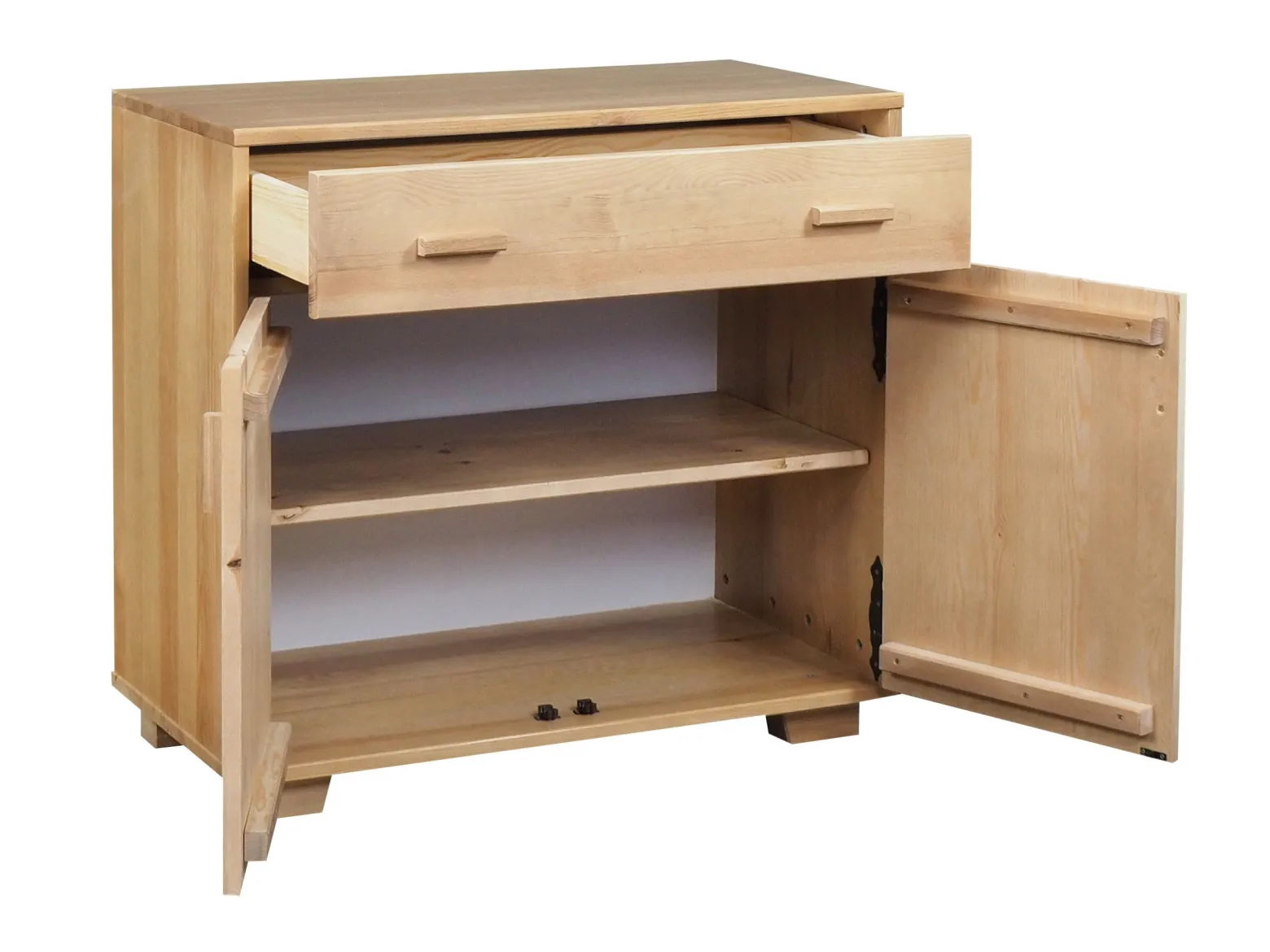 Komoda Natural wood II 90 cm z drewna litego, kolor dębowy