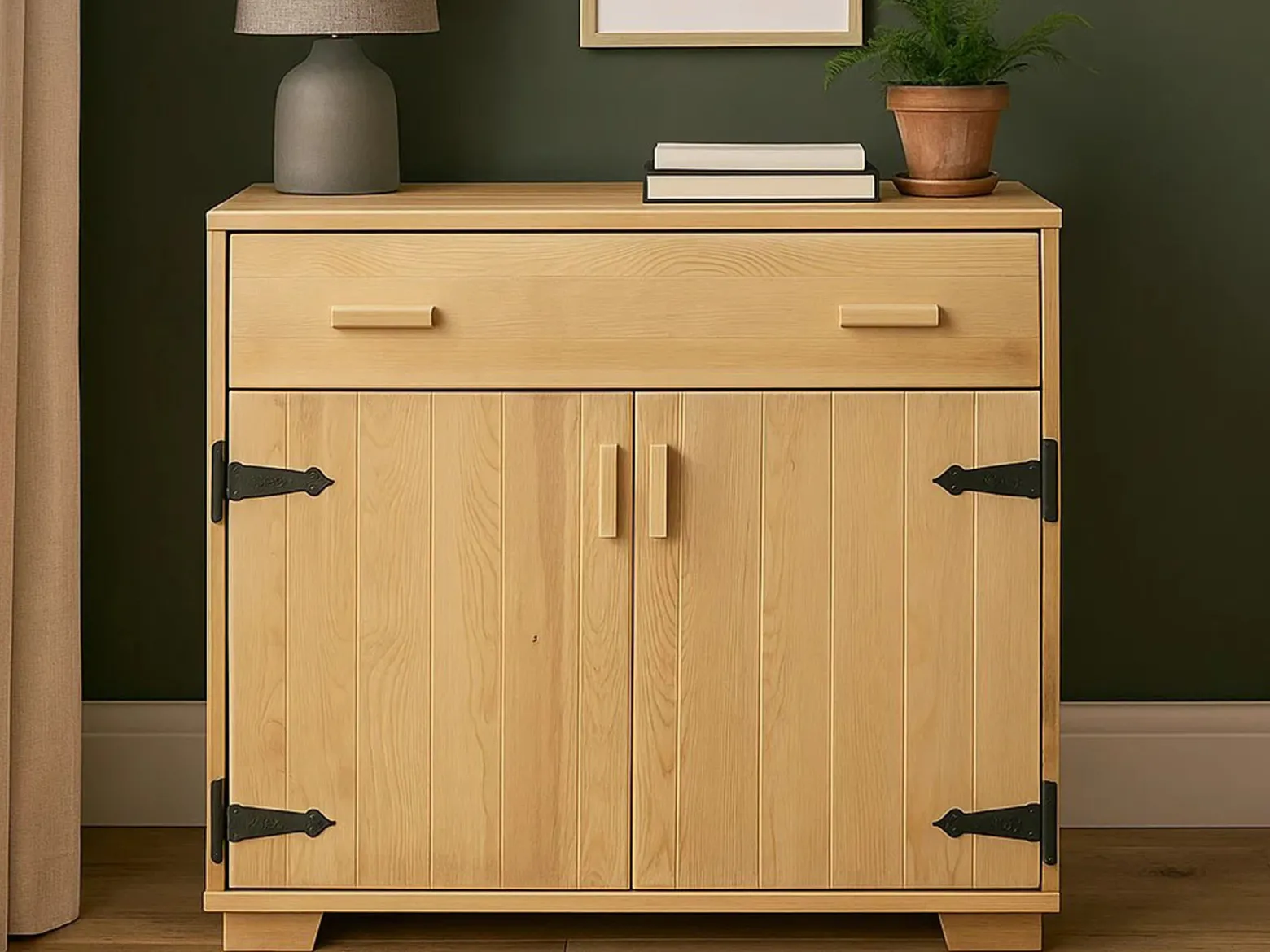 Komoda Natural wood II 90 cm z drewna litego, kolor dębowy
