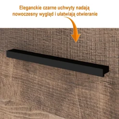 Komoda NUKA C 155 cm dąb grange stojąca