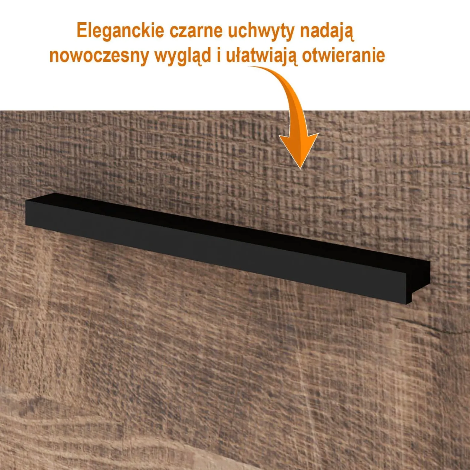 Komoda NUKA C 155 cm dąb grange stojąca