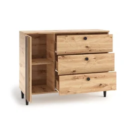 Komoda średnia z lamelami LINEA 120 cm