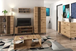 Komoda średnia z lamelami LINEA 120 cm
