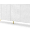 Komoda SURF 200 cm 4D frez biały mat