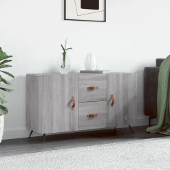 Komoda Szafka Stolik Półki Do Salonu Pokoju Szary Mat 100x36x60 cm