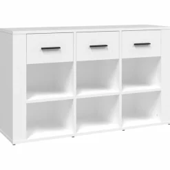 Komoda Szafka Stolik Półki do Salonu Pokoju Biała 100x30x59.5 cm