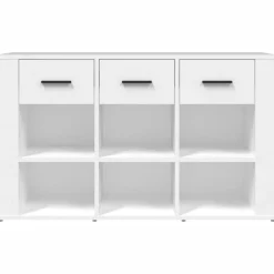 Komoda Szafka Stolik Półki do Salonu Pokoju Biała 100x30x59.5 cm