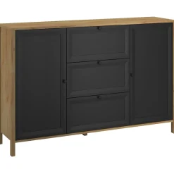 Komoda z Szufladami do Salonu NORIA 150 Dąb craft złoty