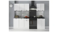 Komplet kuchenny Junona Line A 180 cm biały z blatem