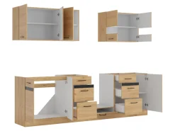 Komplet kuchenny Junona Line 260 cm dąb bernstein