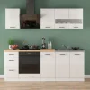 Komplet kuchenny Junona Line 220 cm kredowy połysk