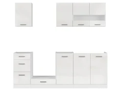 Komplet kuchenny Junona Line 220 cm kredowy połysk