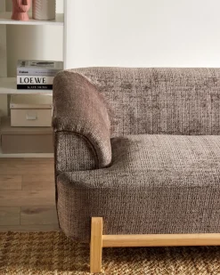 Komplet wypoczynkowy szenil brązowy