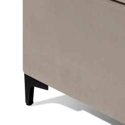 KONSIMO ARDEA welurowe łóżko dwuosobowe 160x200, z pikowanym zagłówkiem