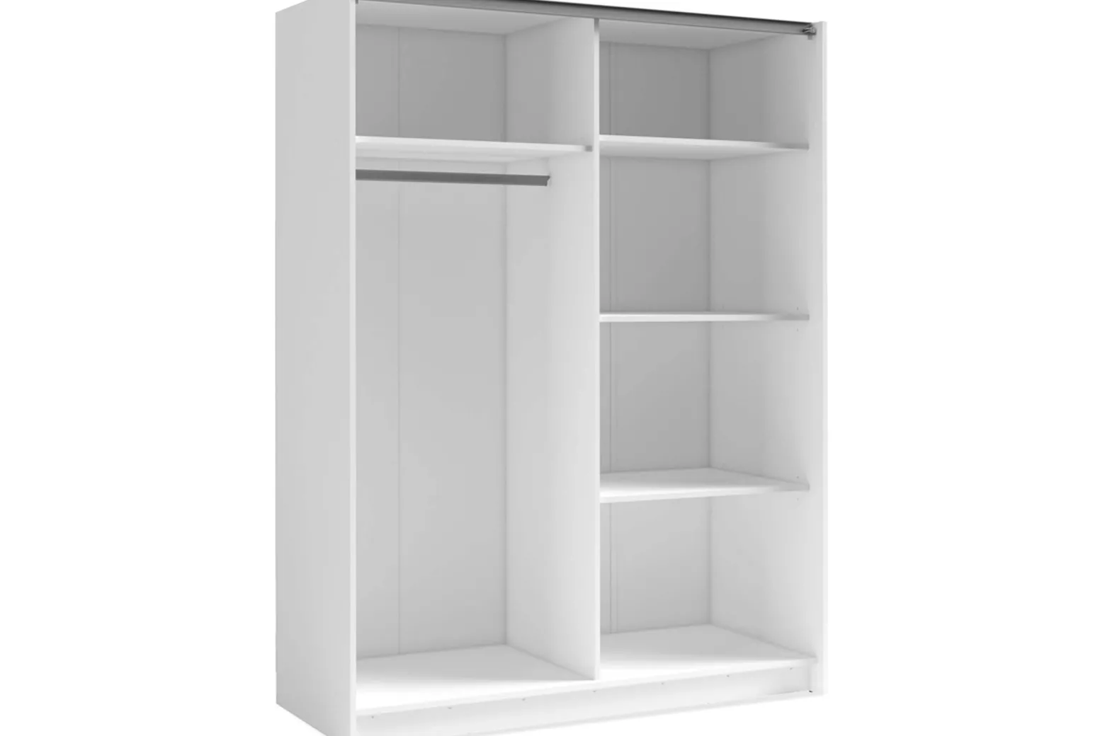 KONSIMO CASTARI Szafa przesuwna z lustrem biały/dąb artisan 200 cm modern