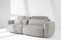 KONSIMO ELOSA Rozkładana sofa trzyosobowa ze schowkiem styl japandi