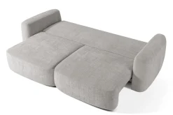 KONSIMO ELOSA Rozkładana sofa trzyosobowa ze schowkiem styl japandi