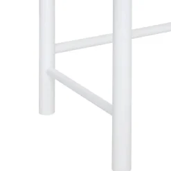 Konsola biała z plecionką wiedeńską Calabasas 110 cm