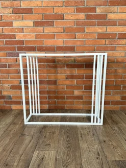 Konsola Metalowa Biała POEMA 2
