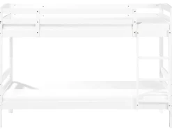 Łóżko piętrowe drewniane 90x200 białe