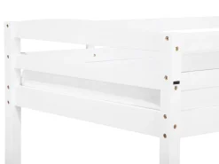 Łóżko piętrowe drewniane 90x200 białe