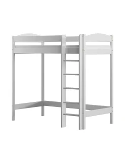 Łóżko sosnowe ANTRESOLA 180 x 80 x 180 BIM biały