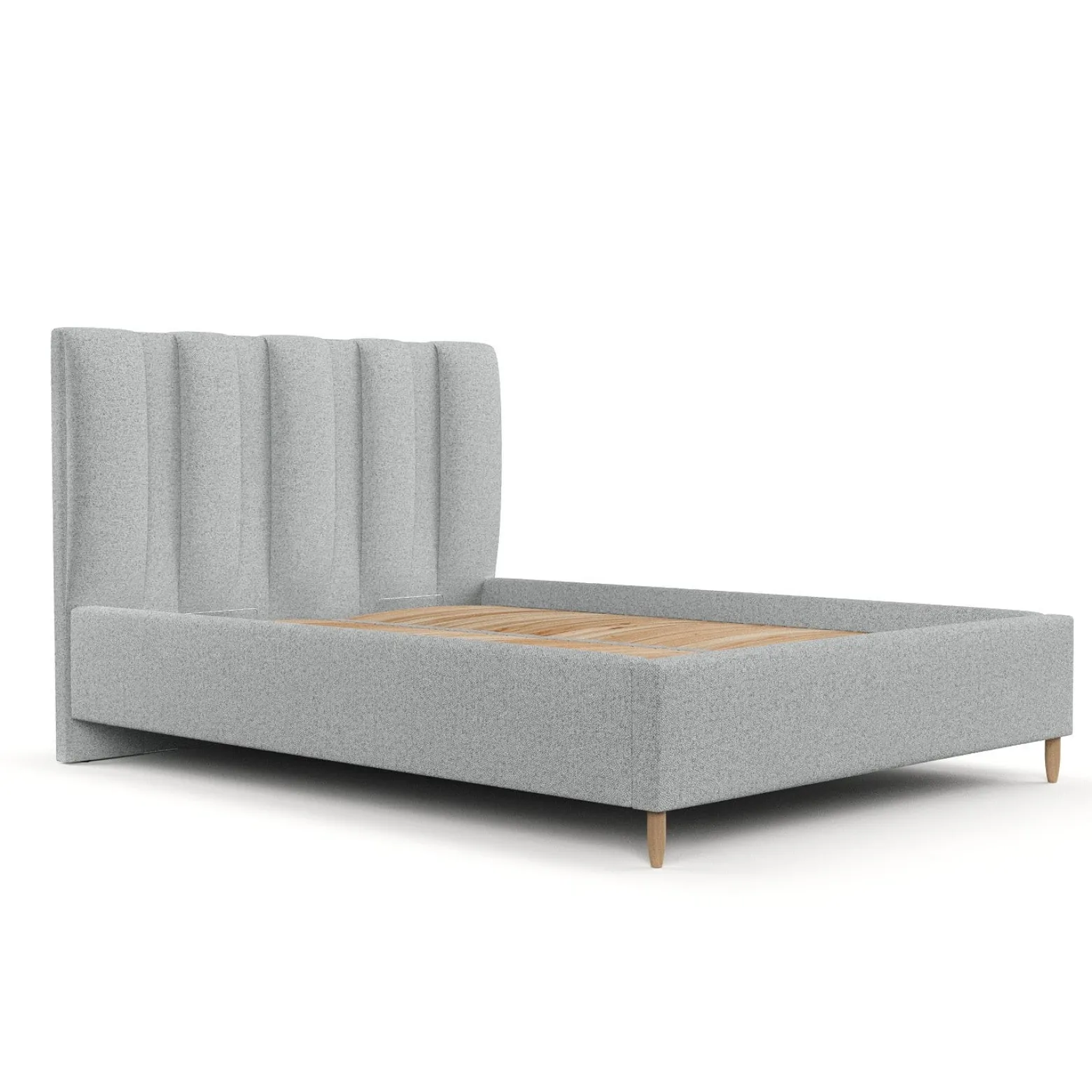 Łóżko tapicerowane LOOM 140x200 z pojemnikiem RVA