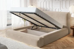 Łóżko tapicerowane LUNA MAXI 180x200 ze stelażem metalowym