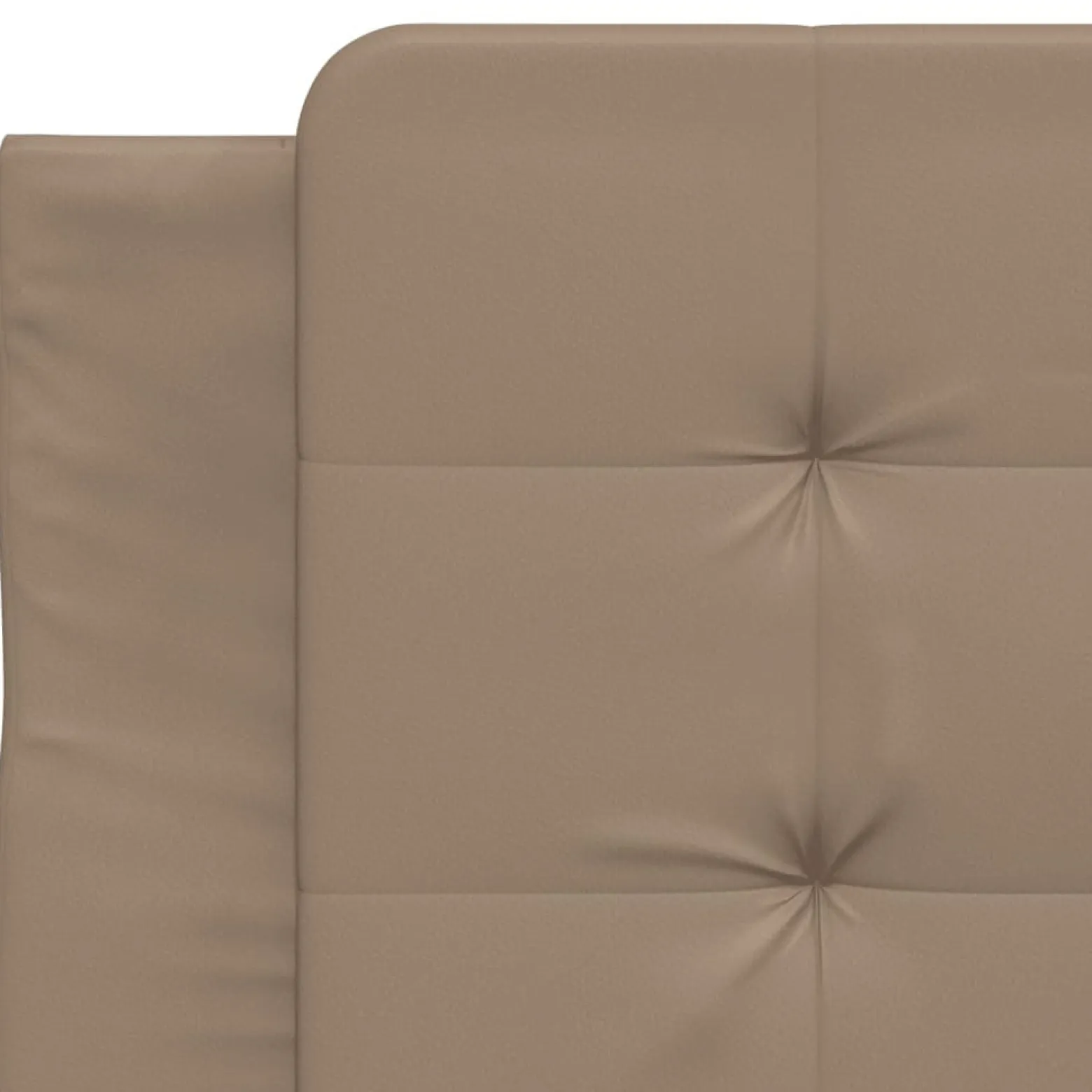 Łóżko tapicerowane rama łóżka ze stelażem brąz skóra sztuczna 80x200 cm