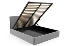 Łóżko tapicerowane Sara 120x200 metalowy stelaż podnoszony z prawej strony