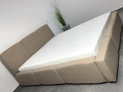 Łóżko Tapicerowane 120x200 Zielone Stelaż Metal + Podnośniki Gazowe - ARIA