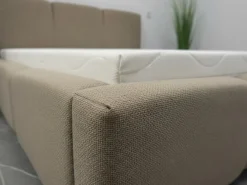 Łóżko Tapicerowane 120x200 Zielone Stelaż Metal + Podnośniki Gazowe - ARIA