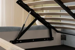 Łóżko tapicerowane Zoya Slim 90x200 ze stelażem metalowym